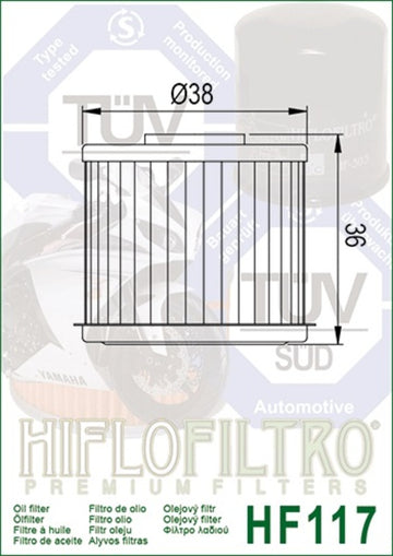 Honda NT 1100 SC76 [HiFlofiltro] - oil filter - 0