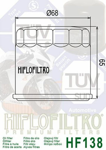 Aprilia RSV4 1100 Factory RSV41100 [HiFlofiltro] - oil filter - 0