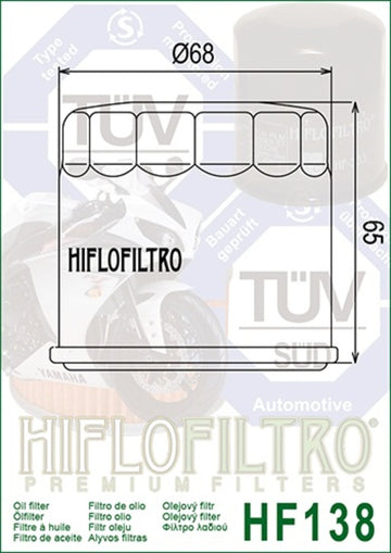 Aprilia RS 660 AP660 [HiFlofiltro] - Racing oil filter - 0
