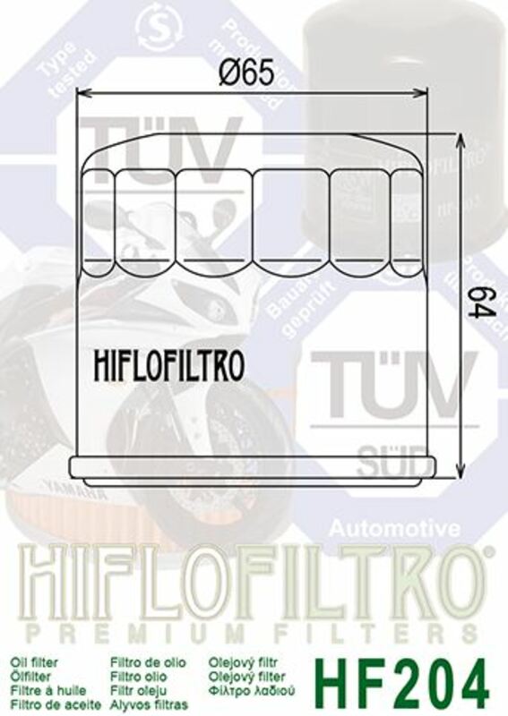 Triumph Tiger 800 XR TIG800 [HiFlofiltro] - oil filter