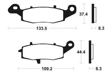 Suzuki Intruder 1500 VL [Tecnium] - brake pads - 0