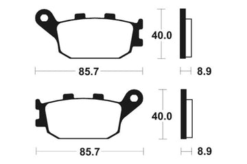 Suzuki GSX -S750 GSXS750 [TECNIUM] - Sinter metal brake pads - 0