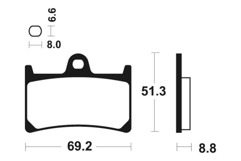 Yamaha Xt 1200 Z Super Tenere [TECNIUM] - Professional Racing Sintered Metal Brake Pads - MSR134