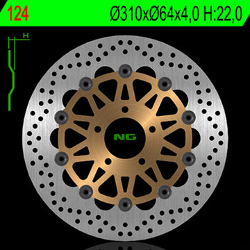 Suzuki Gsx-R 750 [NG BRAKE DISC] - round floating brake disc