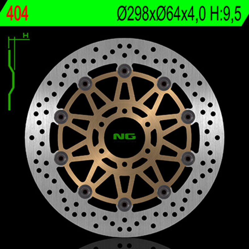 Yamaha Tdm 850 [NG BRAKE DISC] - round floating brake disc