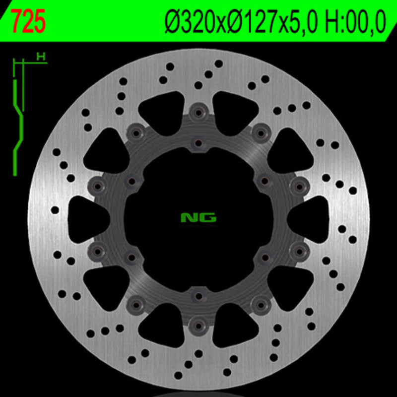 Ktm Smc 690 [NG BRAKE DISC] - round floating brake disc