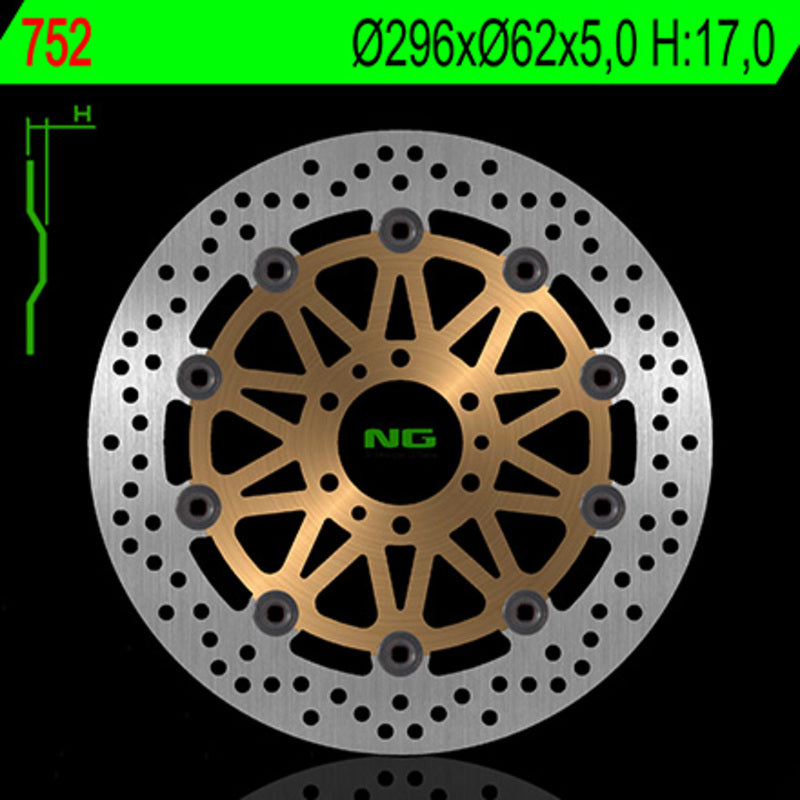 Honda Ctx 700 [NG BRAKE DISC] - round floating brake disc