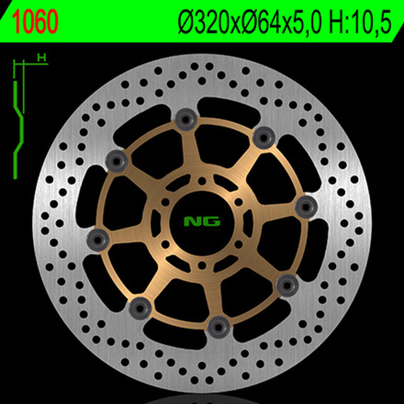 Benelli Bn 600 [NG BRAKE DISC] - round floating brake disc