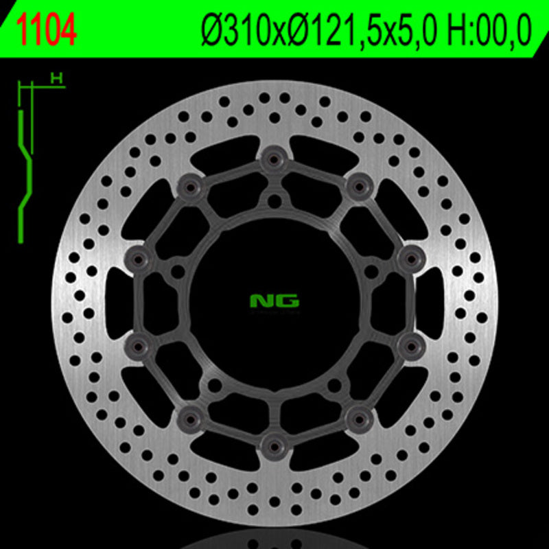Suzuki V-Strom 1000 Abs [NG BRAKE DISC] - round floating brake disc