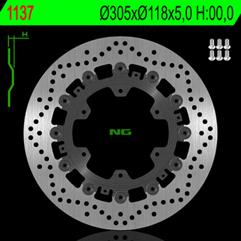 Bmw R 1100 Rt 259 [NG BRAKE DISC] - round floating brake disc