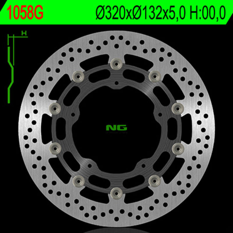 Yamaha Yzf R6 [NG BRAKE DISC] - round floating brake disc