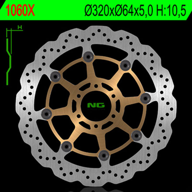 Moto Guzzi Breva 750 [NG BRAKE DISC] - Wave floating brake disc
