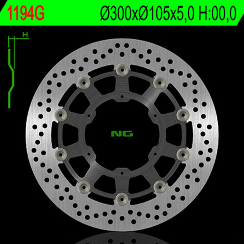 Bmw F 650 Gs Twin [NG BRAKE DISC] - round floating brake disc