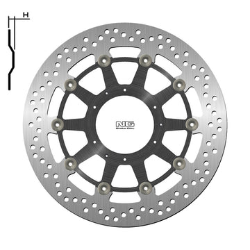 Honda Xl 1000 V Varadero Abs [NG BRAKE DISC] - round floating brake disc