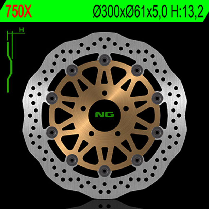 Kawasaki Zr 750 [NG BRAKE DISC] - Wave floating brake disc