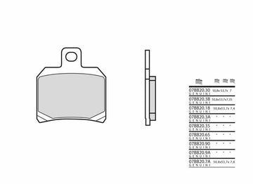 Benelli Leoncino 500 Leoncino500 [Brembo] - Brembo Genuine Sintermetal Brake pads
