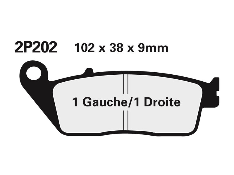 Triumph Tiger 800 XR TIG800 [Nissin] - semi -metallic brake pads