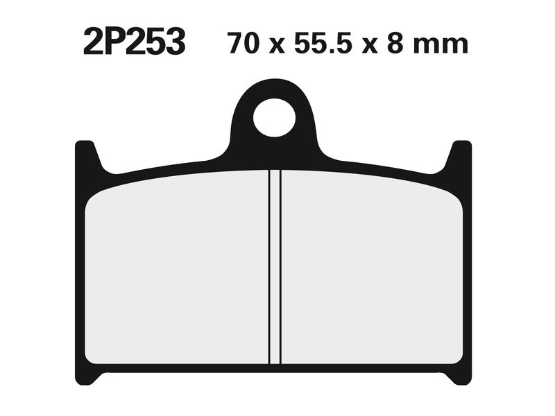 Triumph Daytona 955i [NISSIN] - Street / Offroad Sintered Metal Brake Pads - 2P-253ST