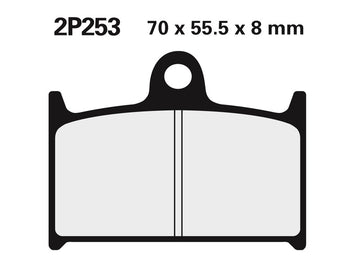 Triumph Trophy 900 [NISSIN] - Street/Off-Road Sintered Metal Brake Pads - 2P-253ST