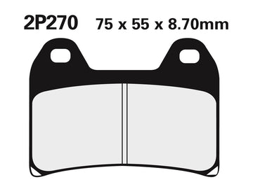 Benelli Leoncino 500 Leoncino500 [Nissin] - semi -metallic brake pads