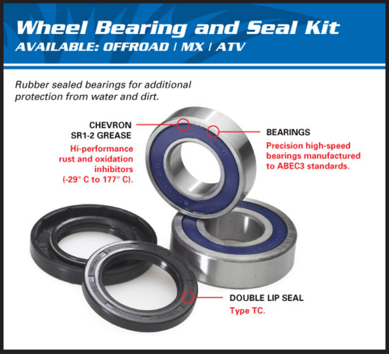 Kawasaki Z7 Hybrid ZR700 [All Balls] - wheel bearing kit at the front