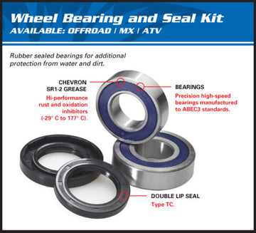 Kawasaki Z7 Hybrid ZR700 [All Balls] - wheel bearing kit at the front - 0