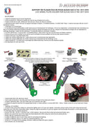 Suzuki Gsx-S 750 [ACCESS DESIGN] - license plate holder at wheel height black Suzuki GSX-S750