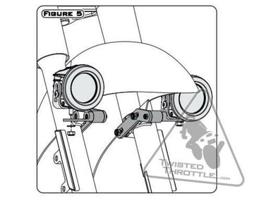 Yamaha Xvs 950 [DENALI] - Lighting bracket Kawasaki Vulcan/Yamaha Star Cruisers