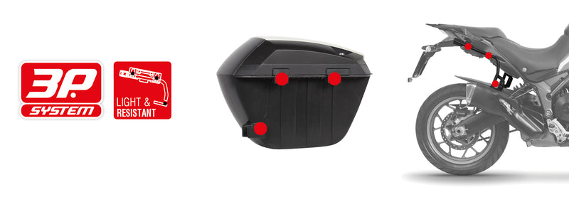 Honda Forza 750 [SHAD] - SH23 side case black 5kg 23L