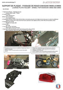 Kawasaki W 650 [ACCESS DESIGN] - license plate holder wheel arch black Kawasaki W800