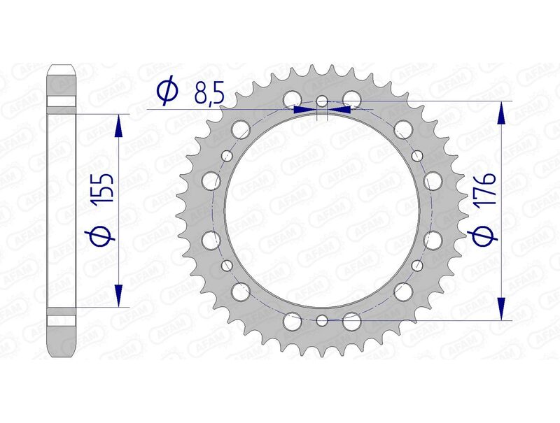 Triumph Daytona 955 [AFAM] - Sprocket aluminum standard - 530