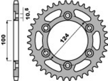 Ducati 900 SS [PBR] - Standard chain wheel