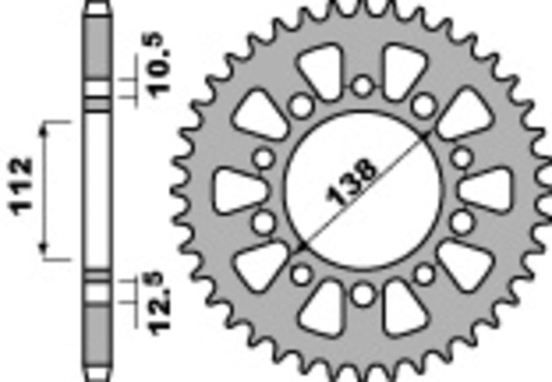 Honda Hornet 600 [PBR] - Sprocket aluminum reinforced - 520