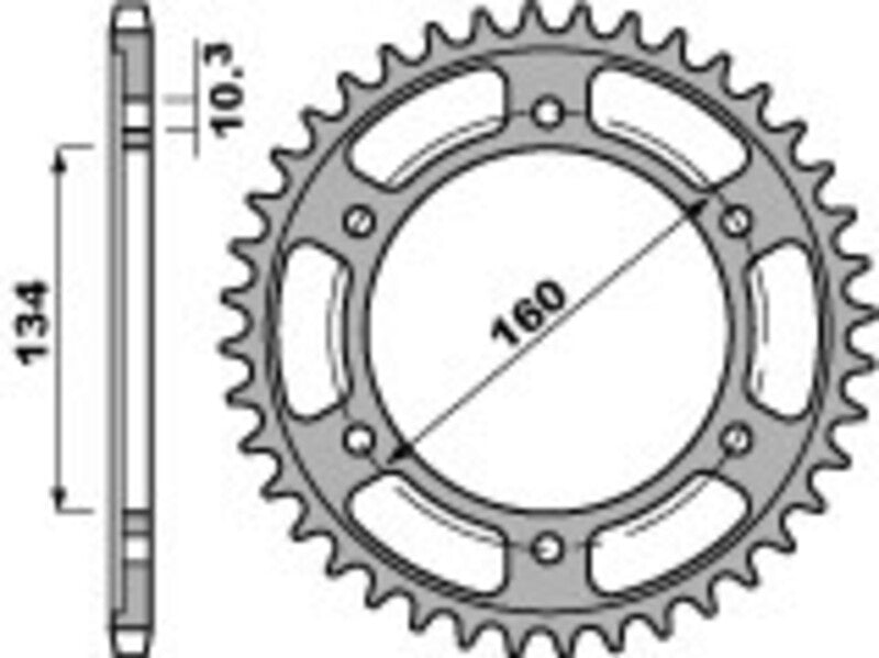 Honda Cbr 600 [PBR] - Sprocket aluminum standard - 525