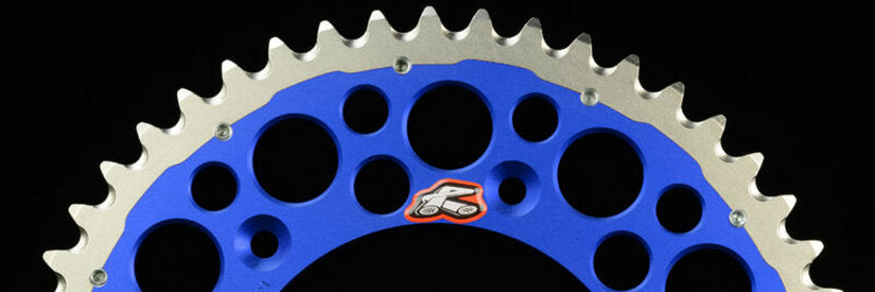 Ktm Sx 250 [RENTHAL] - TwinColor sprocket aluminum self-cleaning bi-component - 520