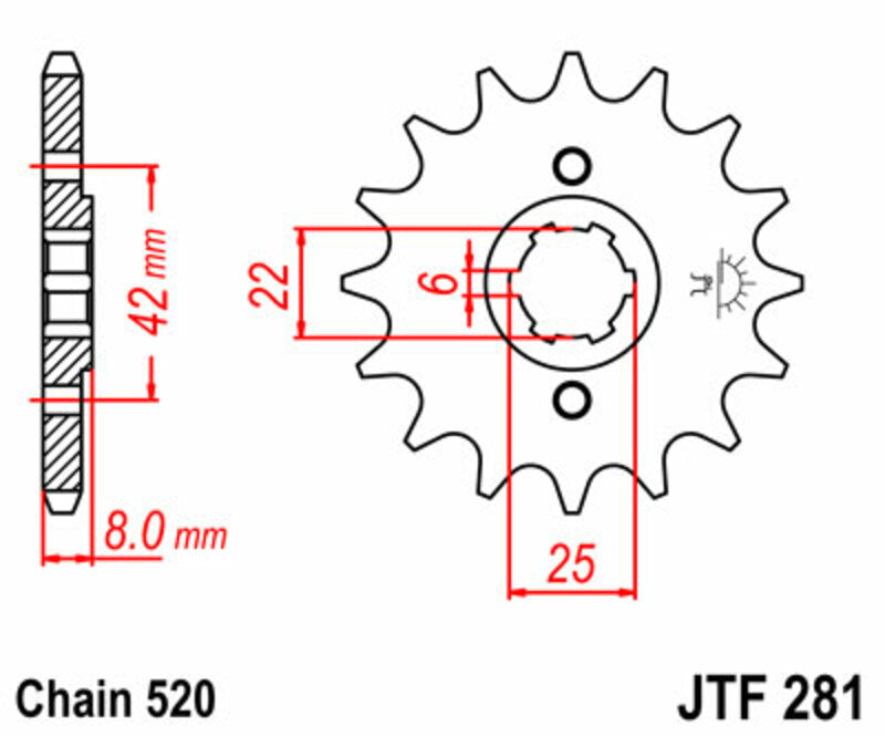 Honda XL 500 R [Jt Sprockets] - motorcycle litter