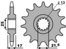 Honda CMX 500 Rebel PC56 [PBR] - Standard steel pinion-1