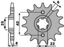 Honda XL 600 RM [PBR] - Standard steel pinion at the front-1