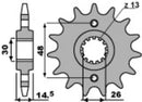 Honda CBX 750 F [PBR] - Standard steel pinion at the front-1