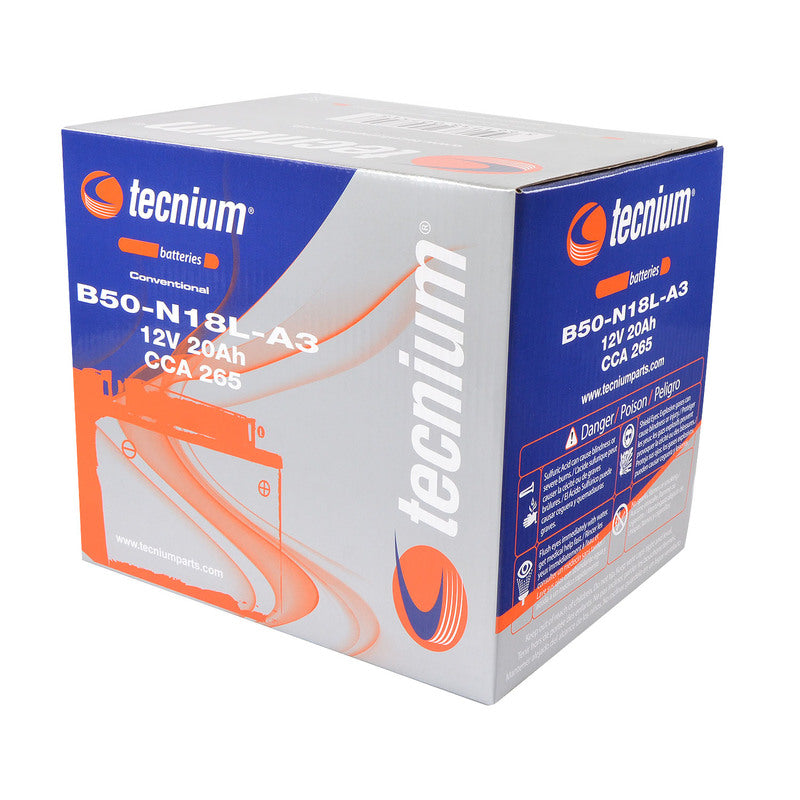 Honda Gl 1500 Goldwing [TECNIUM] - Lead/acid battery with acid pack - B50-N18L-A3
