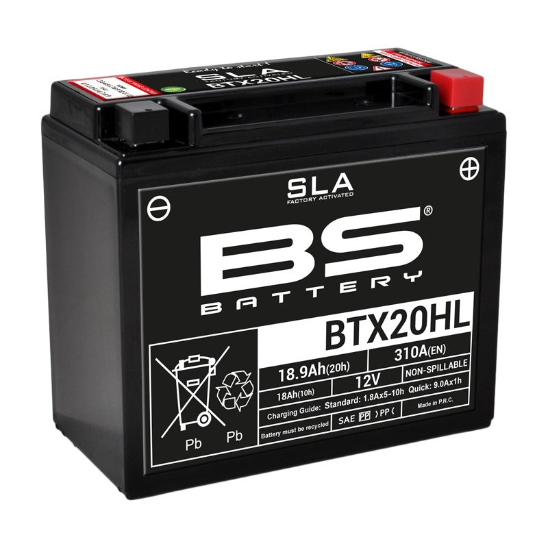 Indian Springfield [BS BATTERY] - SLA Maintenance Free Battery Factory Activated - BTX20HL