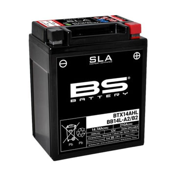 Honda Cx 500 [BS BATTERY] - SLA Maintenance Free Battery Factory Activated - BTX14AHL / BB14L-A2/B2
