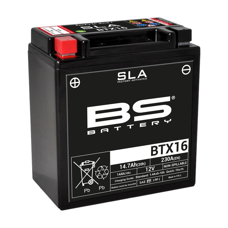 Kawasaki Vn 700 [BS BATTERY] - SLA Maintenance Free Battery Factory Activated - BTX16