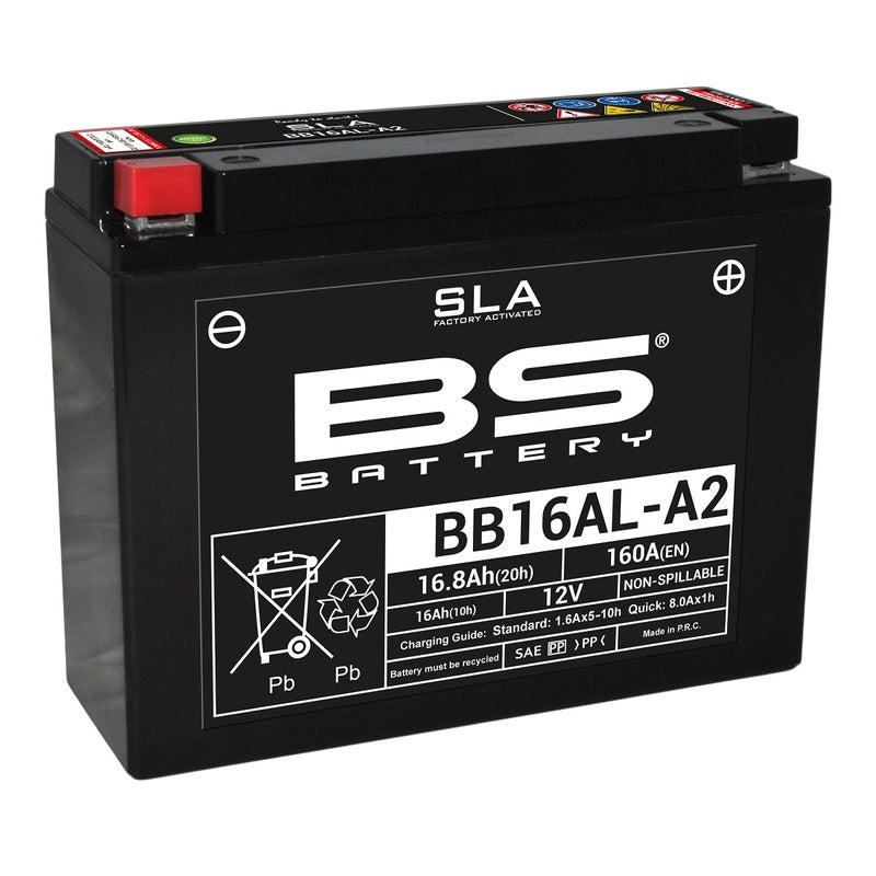 Yamaha Xv 750 Virago [BS BATTERY] - SLA Maintenance Free Battery Factory Activated - BB16AL-A2