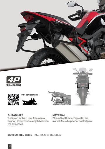 Suzuki V-Strom 1000 Abs [SHAD] - 4P system mounting kit (side)