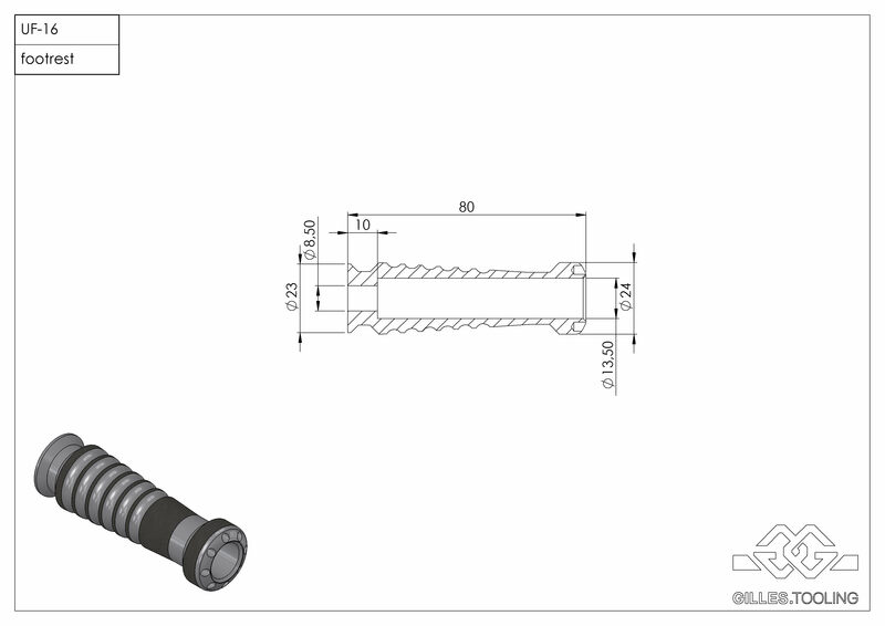 Ducati Multistrada 1260 [GILLES] - TOOLING Sport Footrests Black Ducati