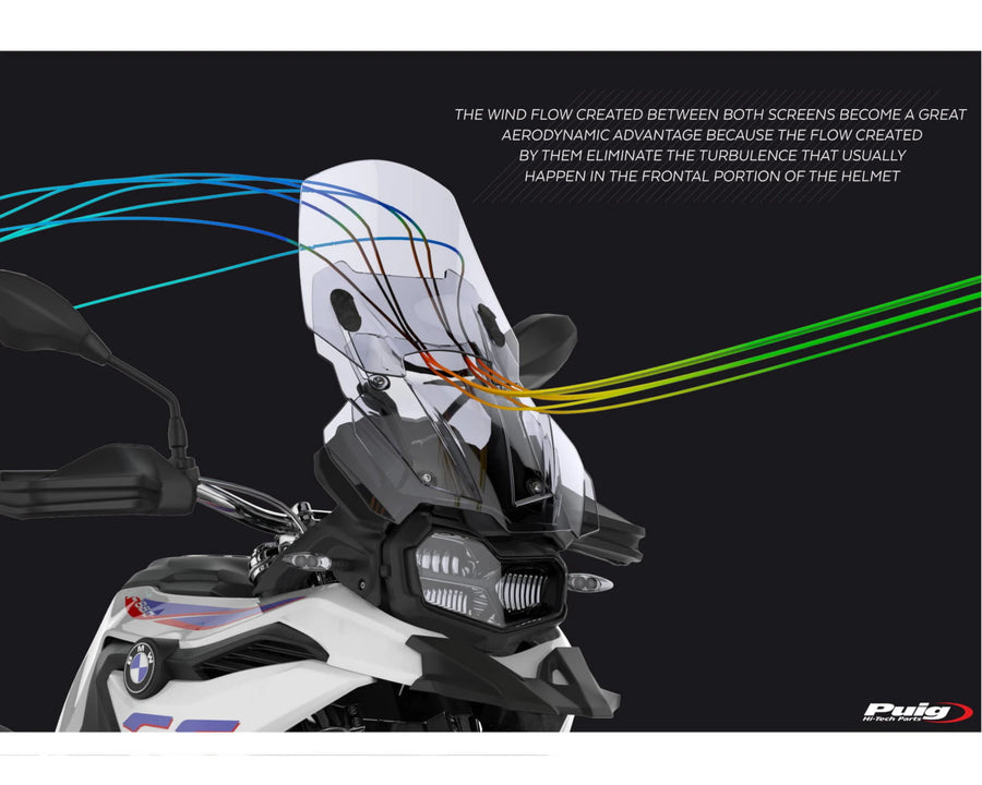 BMW F 750 GS [2024] – Adjustable windshield – Tinted