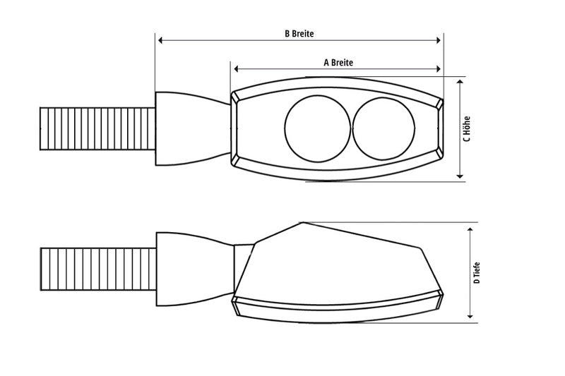 BMW R 1300 GS K61 [Highsider] - CNC Led Blinker Little Bronx