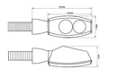 BMW R 1300 GS K61 [Highsider] - CNC Led Blinker Little Bronx-5