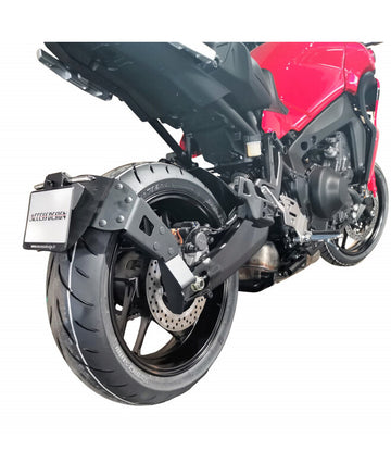 Yamaha Tracer 9 [ACCESS DESIGN] - ''Wheel Fitted'' License Plate Holder Black - Yamaha MT-09 Tracer/GT